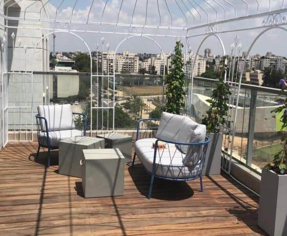 עיצוב המרפסת